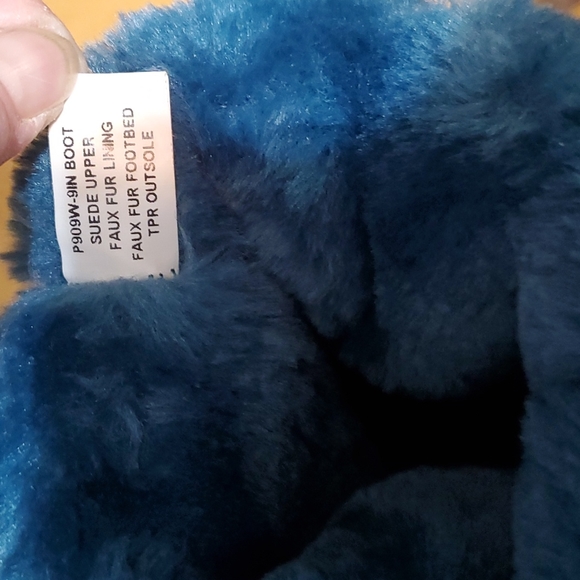 Short Blue/Teal Lamo boots - Picture 7 of 9